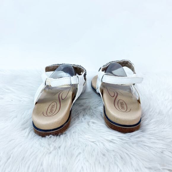 Aetrex Women's Sandals in Cream and Black - Picture 4 of 12